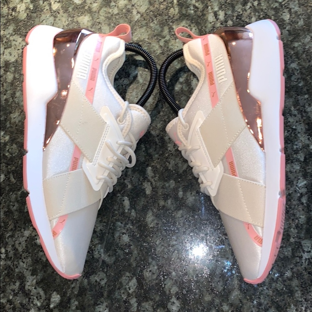 Puma Muse X-2 Metallic Pastel Parchment Rose Gold - Picture 2 of 5